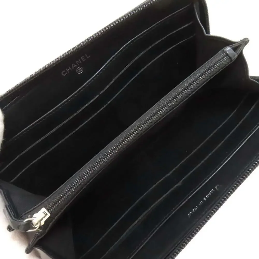 CHANEL Black Logo Wallet